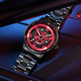 Montre Spinning 3D rouge et noir — photo 3