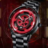 Montre Spinning 3D rouge et noir — photo 8