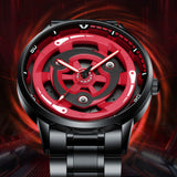 Montre Spinning 3D rouge et noir — photo 9