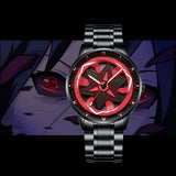 Montre Spinning 3D rouge et noir — photo 12
