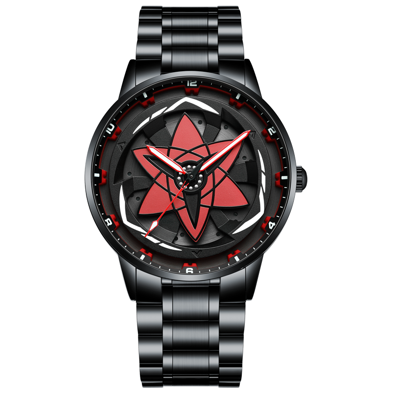Montre Spinning 3D rouge et noir — photo 17