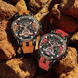 MOTION-B Esprit sport — coloris orange et rouge