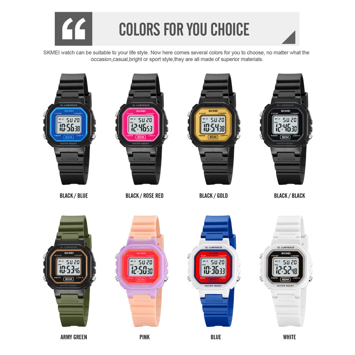 Montre enfant numérique MOTION-B – visuel produit 18