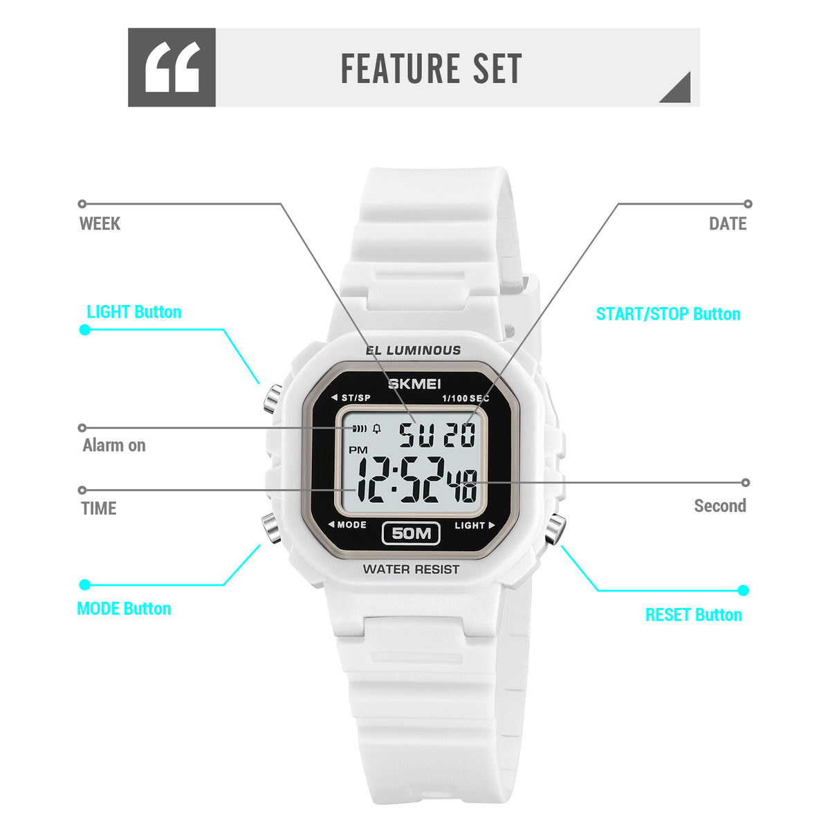 Montre enfant numérique MOTION-B – visuel produit 13