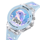 Montre enfant dauphin MB-SK-ENF-003 — montre enfant dauphin bleu clair