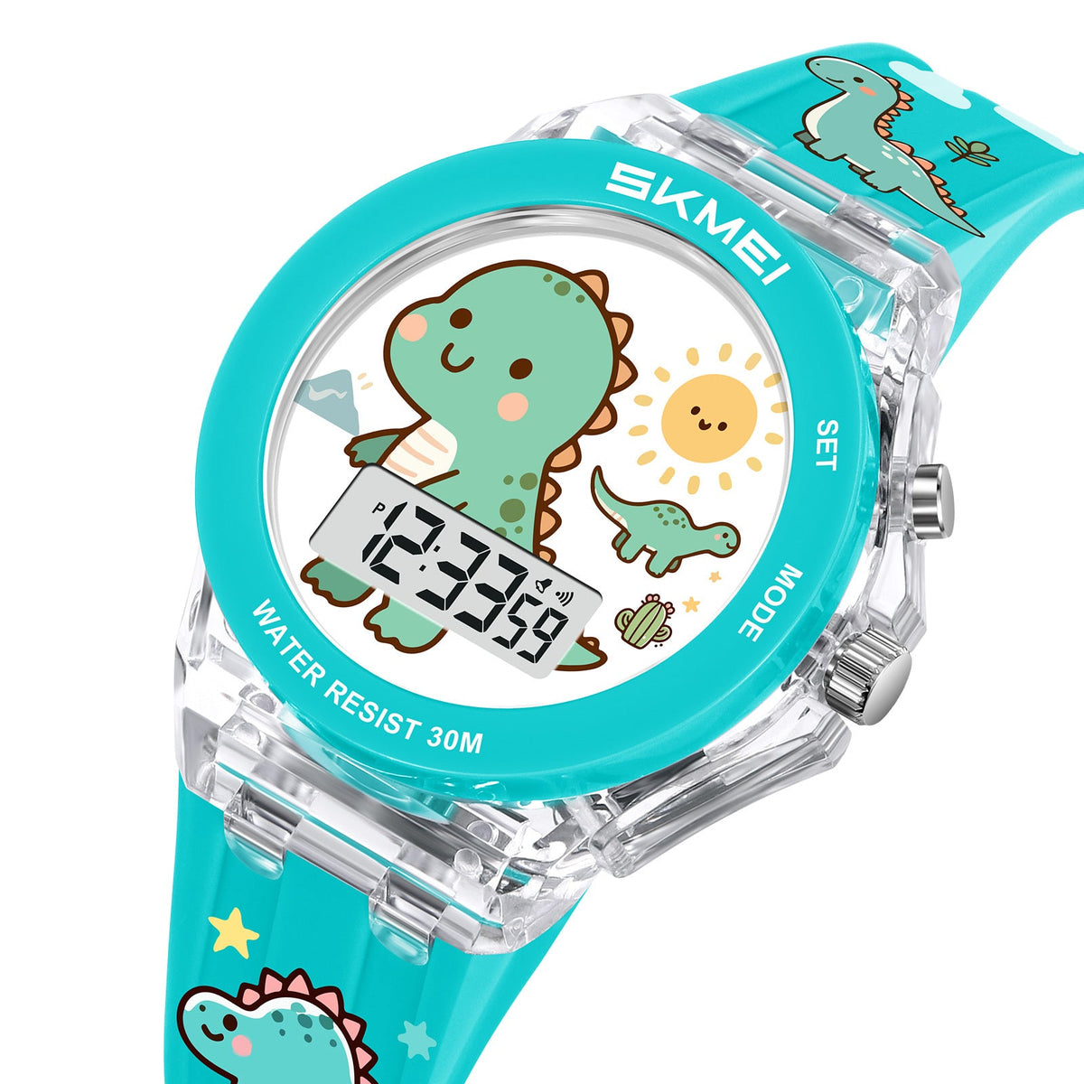 Montre enfant dinosaure vert MB-SK-ENF-005 — montre enfant dinosaure vert