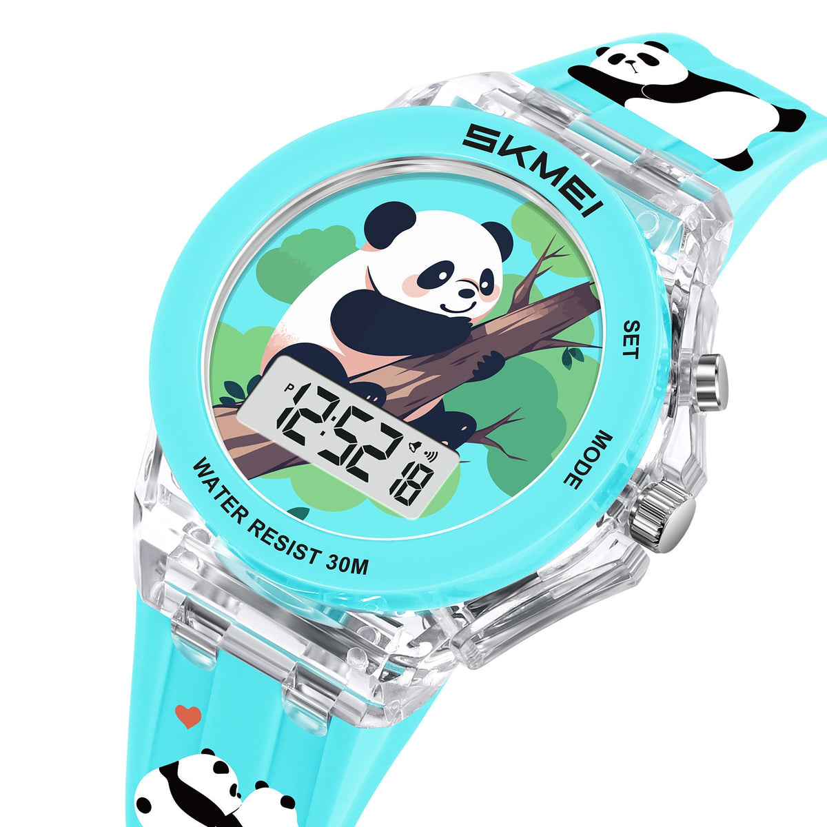 Montre enfant panda MB-SK-ENF-007 — montre enfant panda turquoise