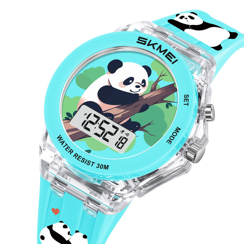 Montre enfant panda MB-SK-ENF-007 — montre enfant panda turquoise