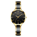 MOTION-B Black Pearl Ceramic — noir et doré, vue de face
