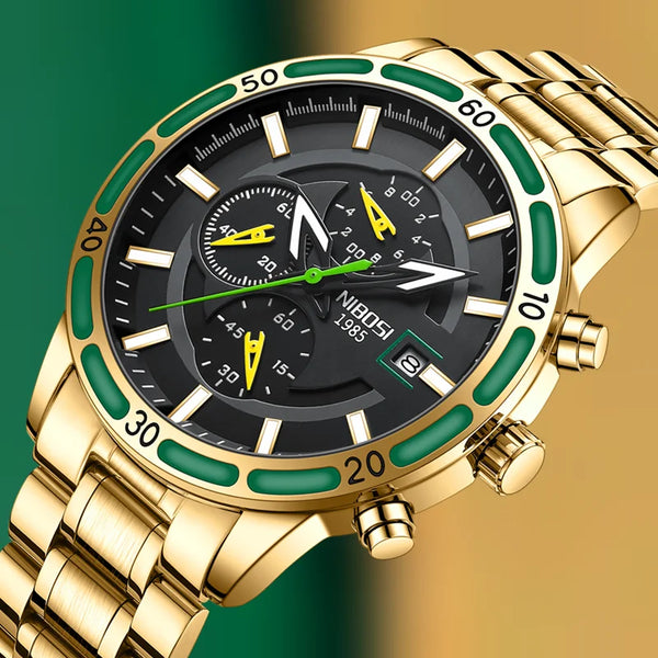 NIBOSI 2568 - Doré / Accents verts