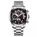 MOTION-B Royal Chronograph — argenté et noir