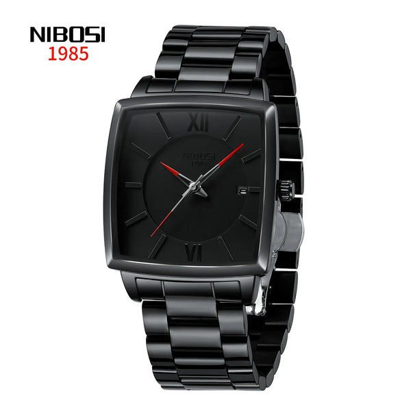 NIBOSI 2601 - Noir / Accent rouge