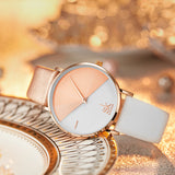 Montre femme MB-SH-FEM-001 — rose et blanc, détail du cadran