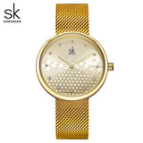 Montre femme finition dorée MB-SH-FEM-020 — vue de face