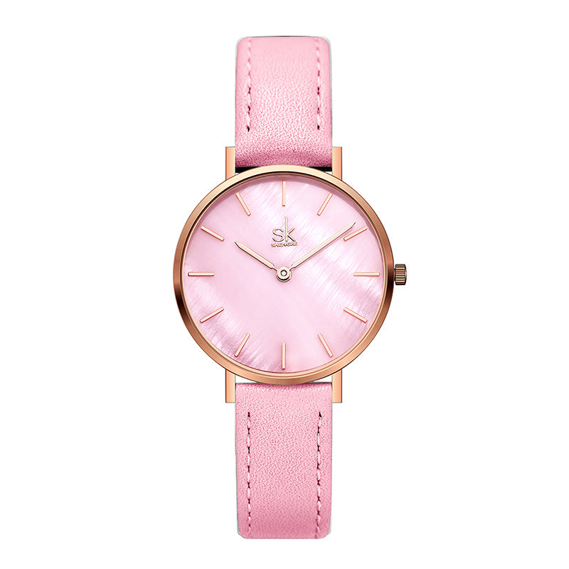 Montre femme MB-SH-FEM-010 — Rose irisé — vue de face
