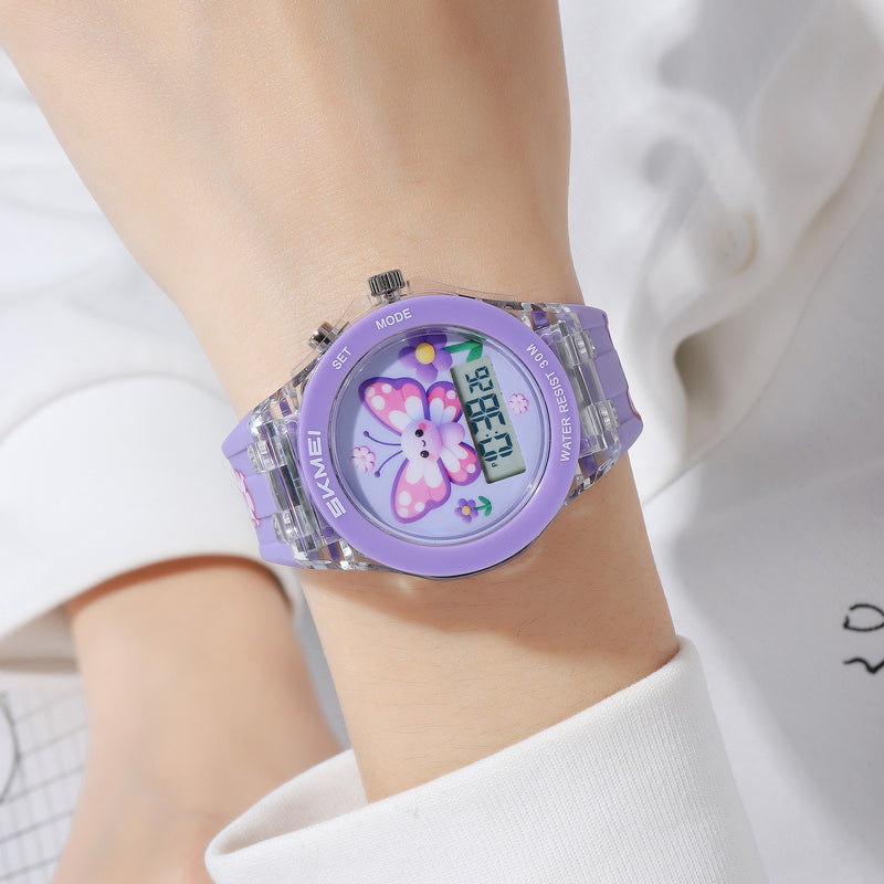 SKMEI 2646 — Papillon violet — photographie fournisseur