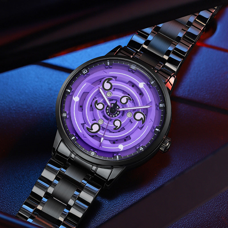 MOTION-B Spinning 3D violet et noir — vue 3
